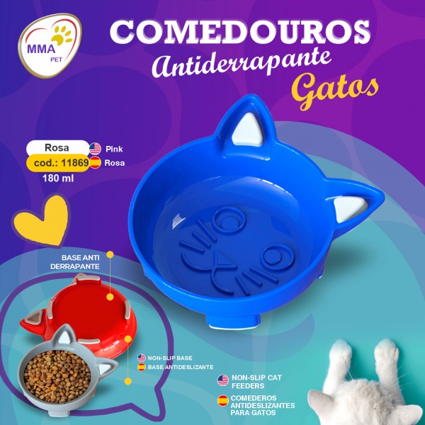 COMEDERO ANTIDESLIZANTE PARA GATOS