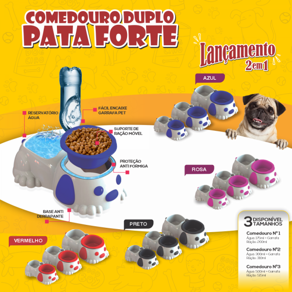 COMEDERO DOBLE PATA FORTE N° 1