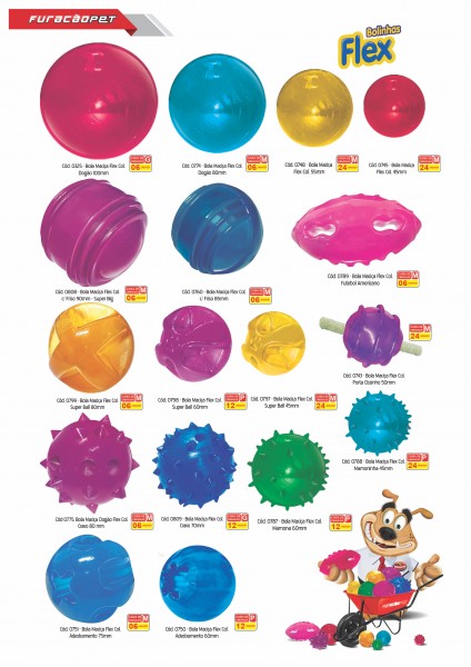 Juguetes para Perros - Bolas flexibles